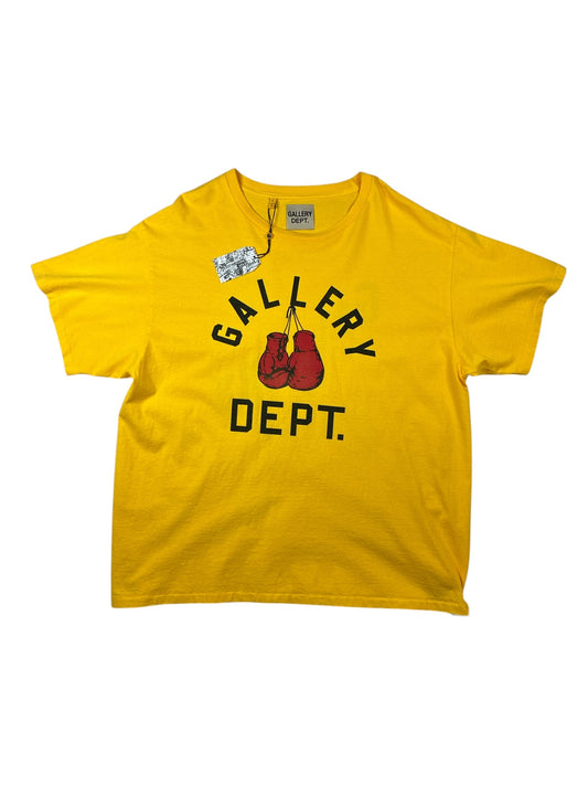 Gallery Dept Boxing Yellow Short Sleeve Shirt