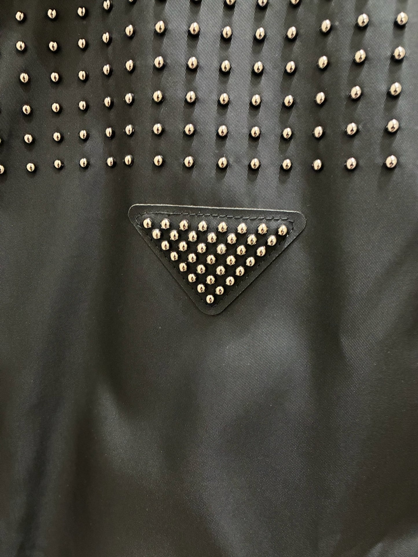 Prada Studded Re-Nylon Blouson Jacket