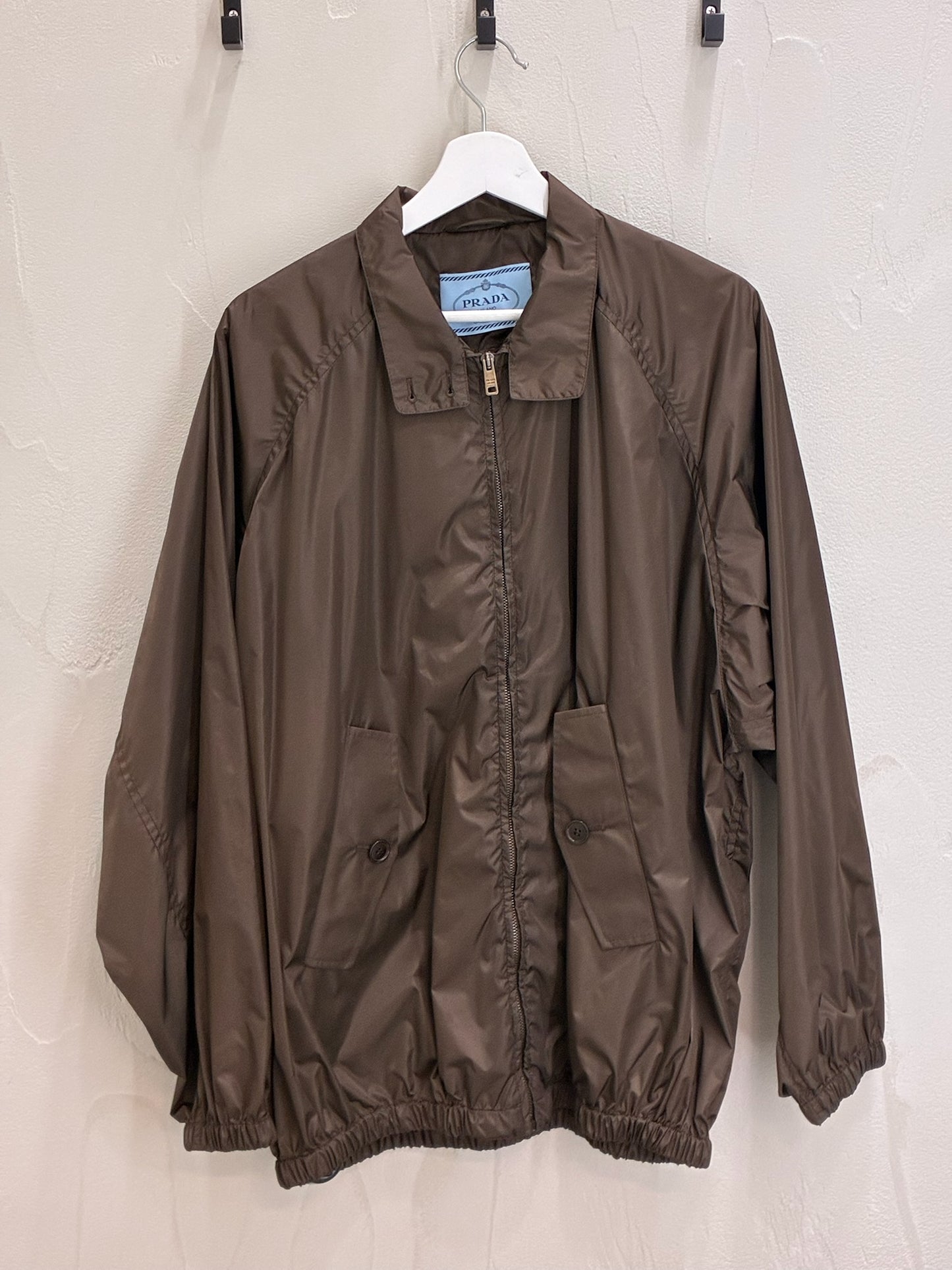 Prada Brown Nylon Windbreaker