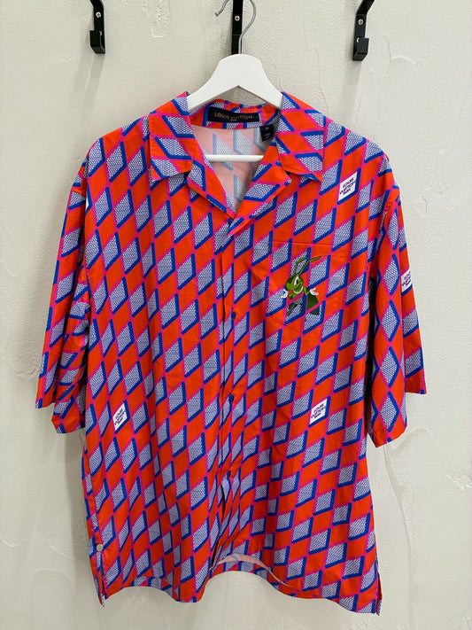 Louis Vuitton Diamond Damier Cricket Logo Shirt