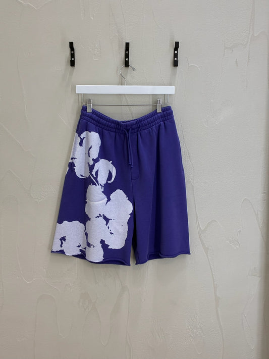 Denim Tears Big Purple Cotton Shorts