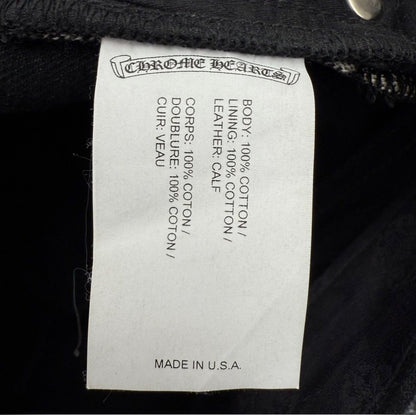 Chrome Hearts Cheetah And Green Cross Patch Jeans