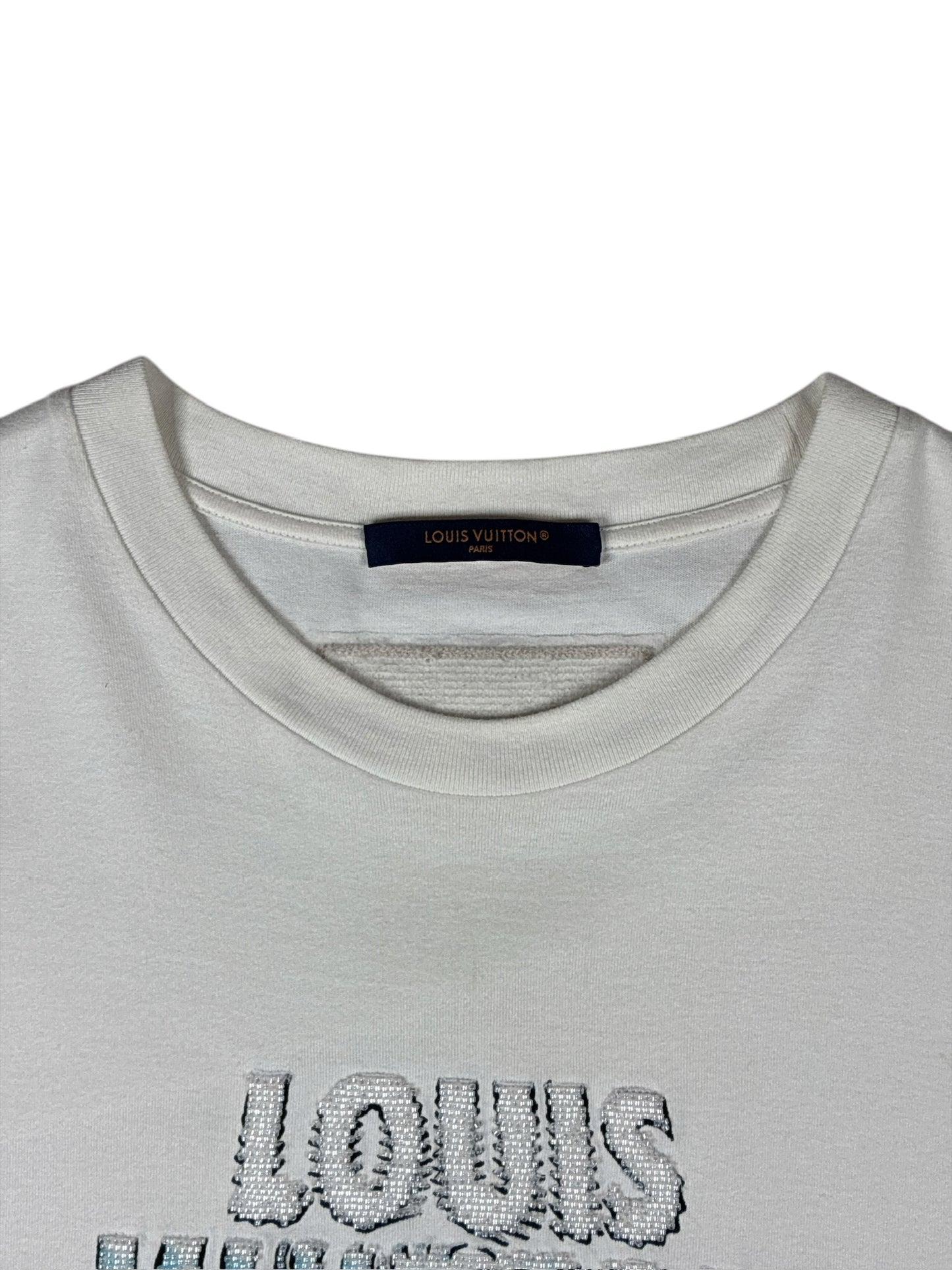Louis Vuitton Embroidered Beads cotton T-Shirt