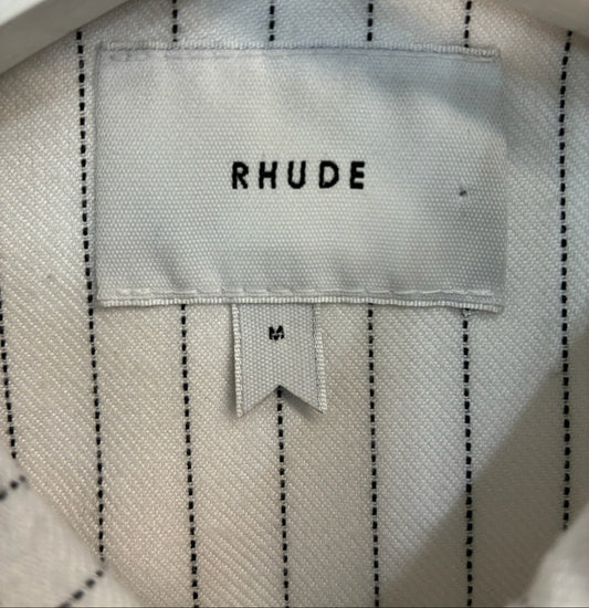 Rhude Twill Stripped Mechanic Shirt