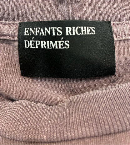Enfants Riches Deprimes Flowers Of Anger Cropped Printed Distressed T-Shirt 'Purple'