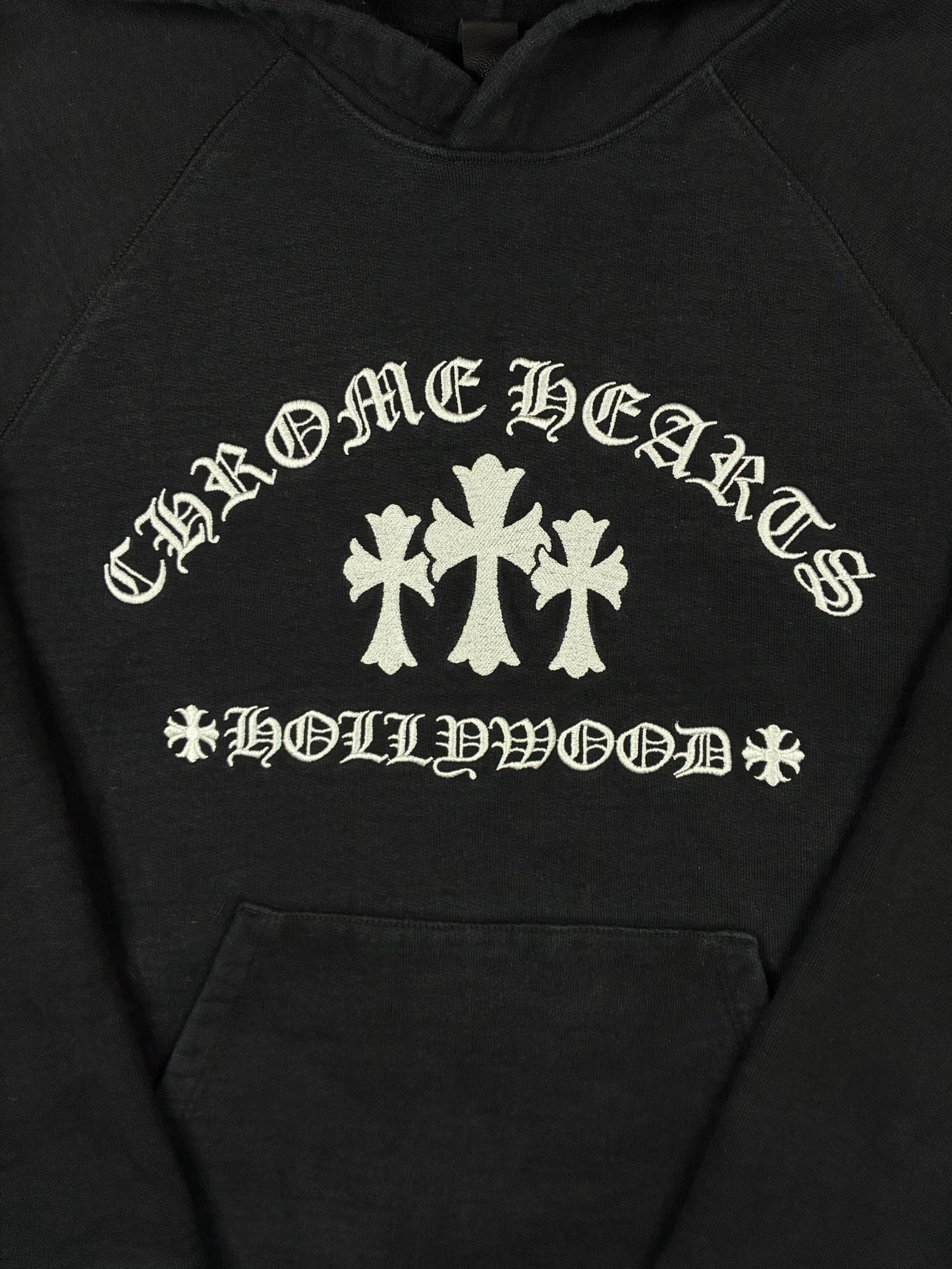 Chrome Hearts King Taco Triple Cross Embroidered Pullover Hoodie Black