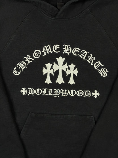 Chrome Hearts King Taco Triple Cross Embroidered Pullover Hoodie Black