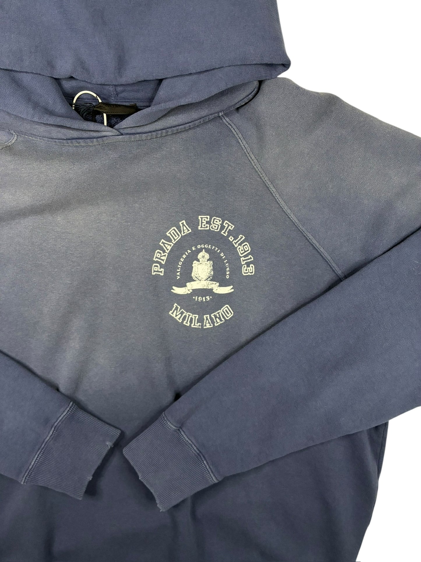 Prada Printed Cotton Fleece Hoodie