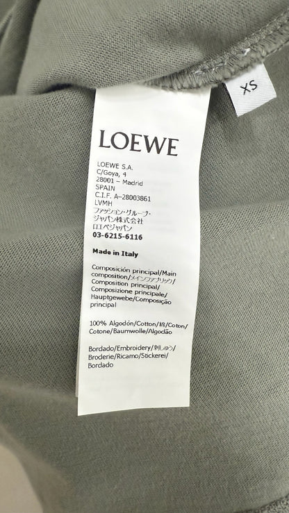 Loewe Chest Laser Cut T-shirt Gray