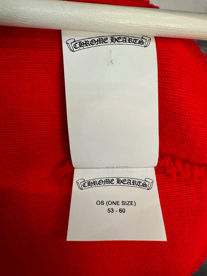 Chrome Hearts x The Rolling Stones Red Beanie