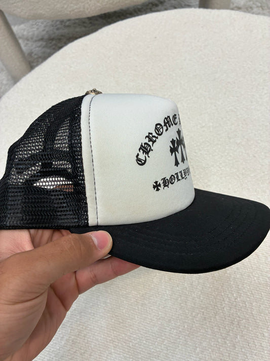 Chrome Hearts King Taco Trucker Hat White