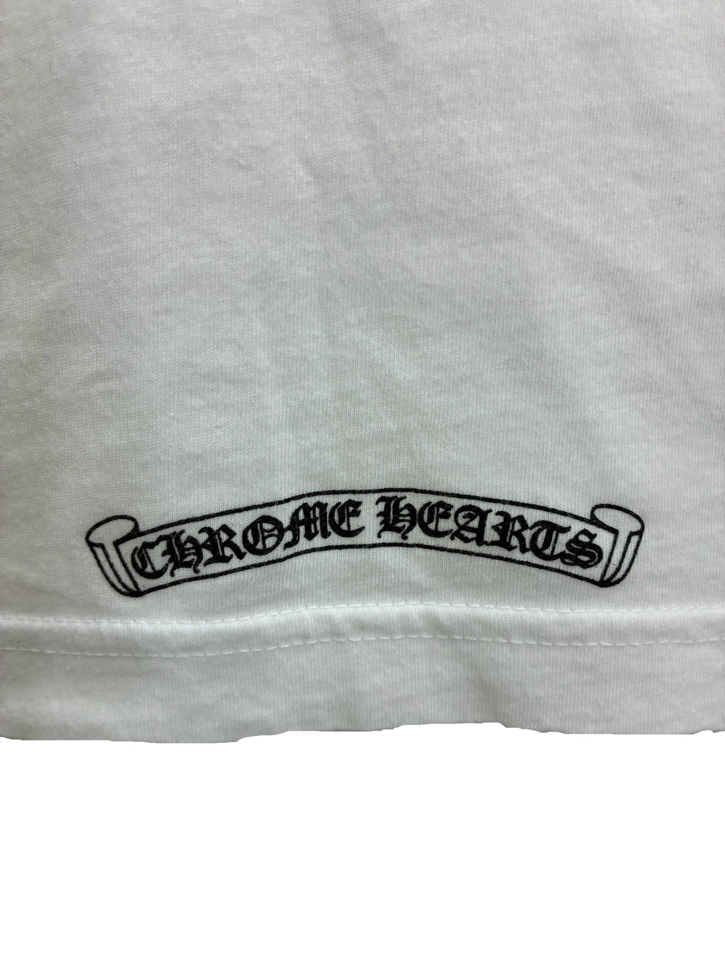 Chrome Hearts Neck Letters Logo T-Shirt