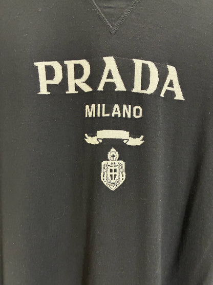 Prada Wool And Cashmere Crew T-Shirt Black