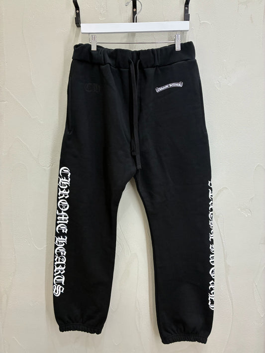Chrome Hearts Scroll Logo Spellout Sweatpants