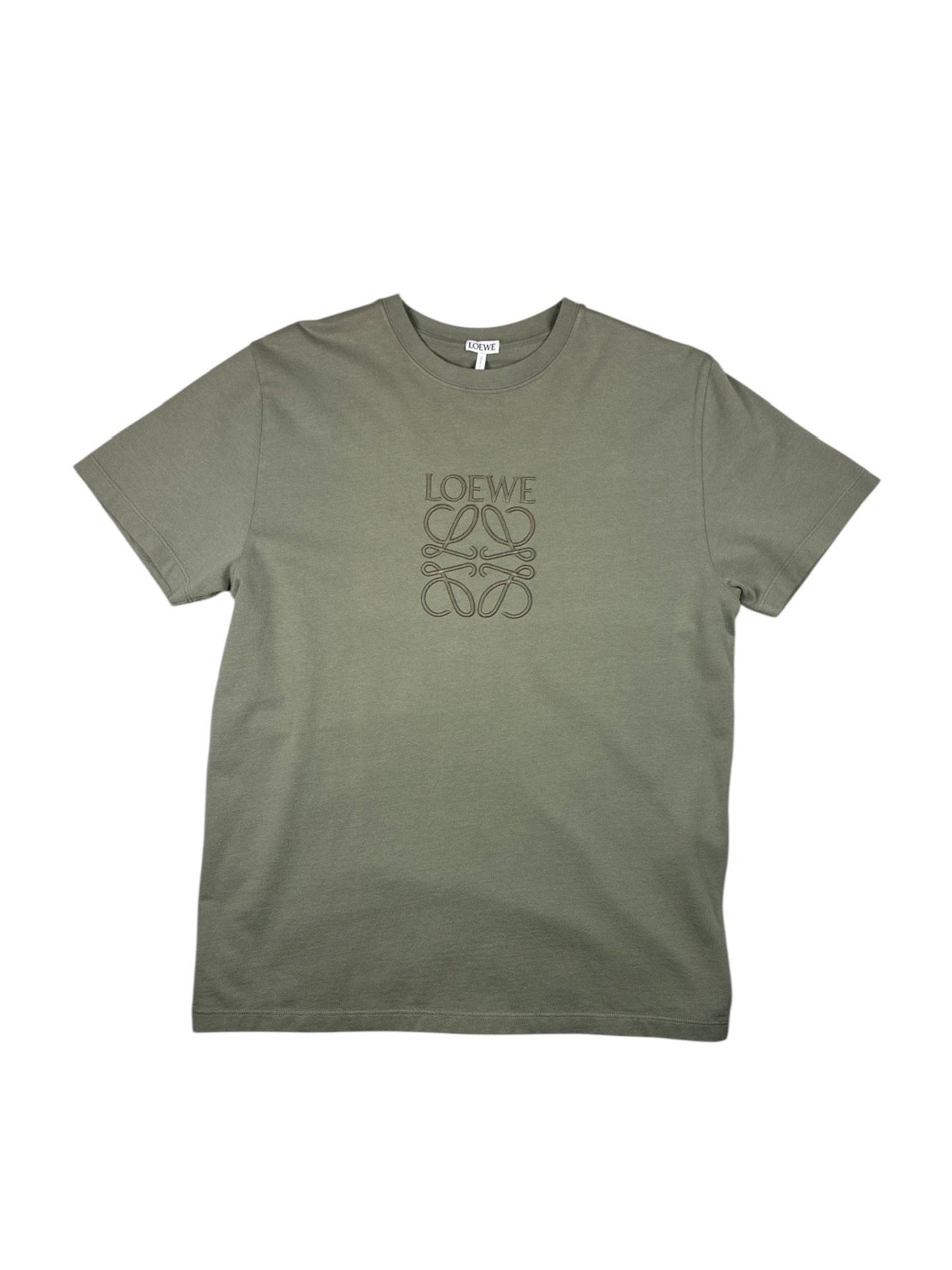 Loewe Chest Laser Cut T-shirt Gray