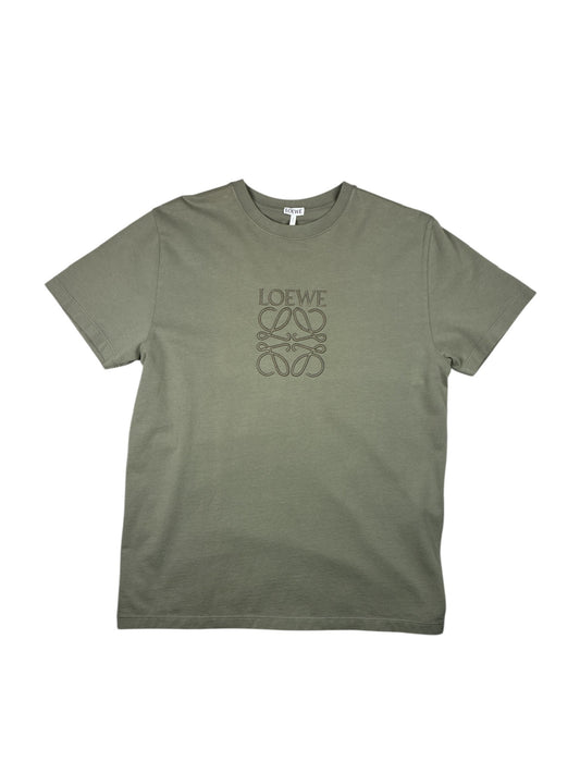 Loewe Chest Laser Cut T-shirt Gray