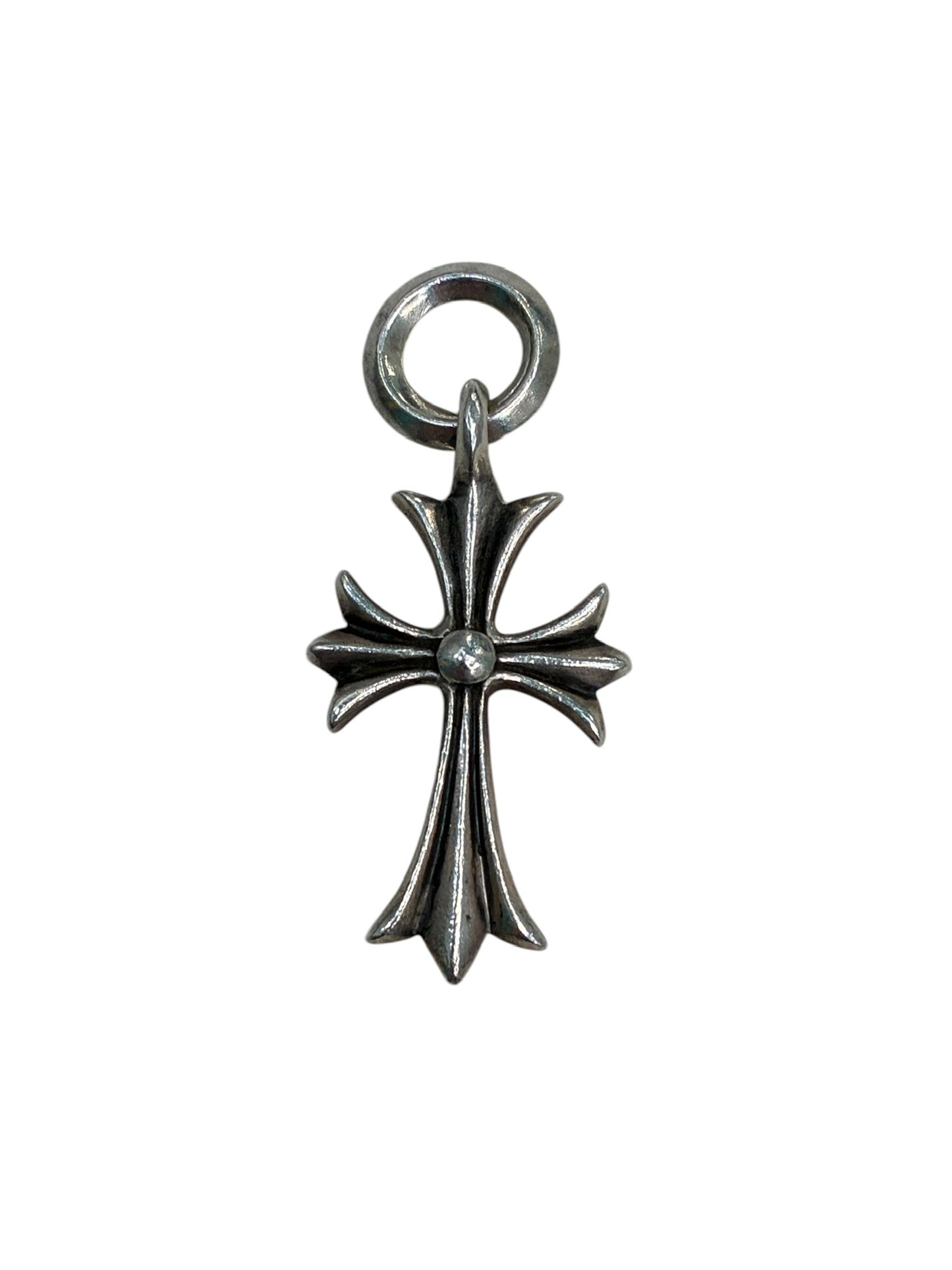 Chrome Hearts Sterling Silver Tiny CH Cross Charm