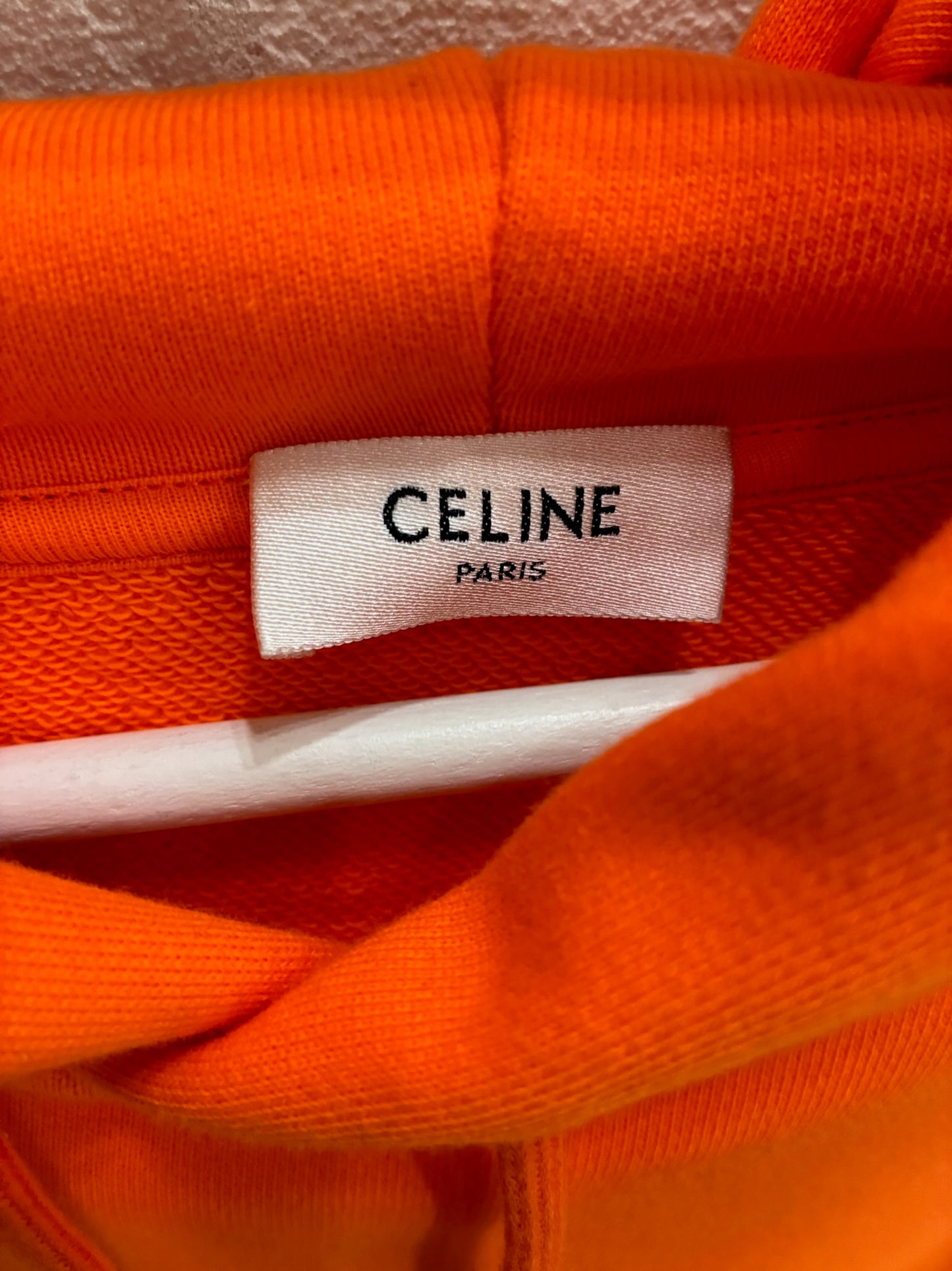 Celine Loose Logo Printed Sweatshirt Orange
