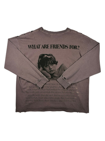 Enfants Riches Deprimes Flowers Of Anger Cropped Printed Distressed T-Shirt 'Purple'