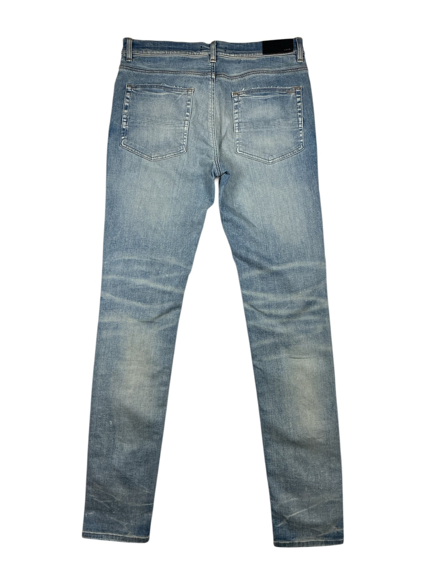 AMIRI MX1 Black Patch Distressed Jean