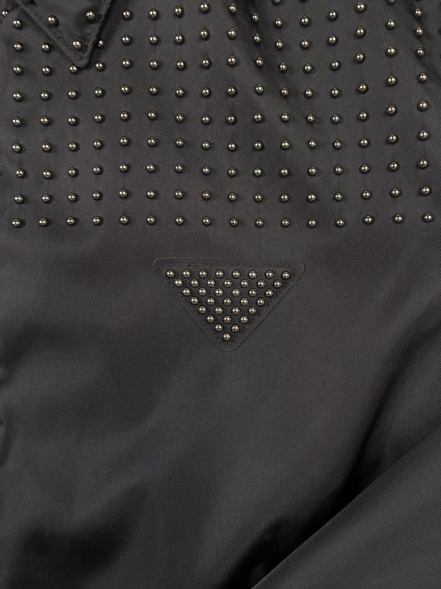 Prada Studded Re-Nylon Blouson Jacket
