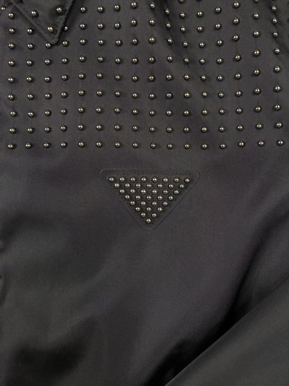 Prada Studded Re-Nylon Blouson Jacket