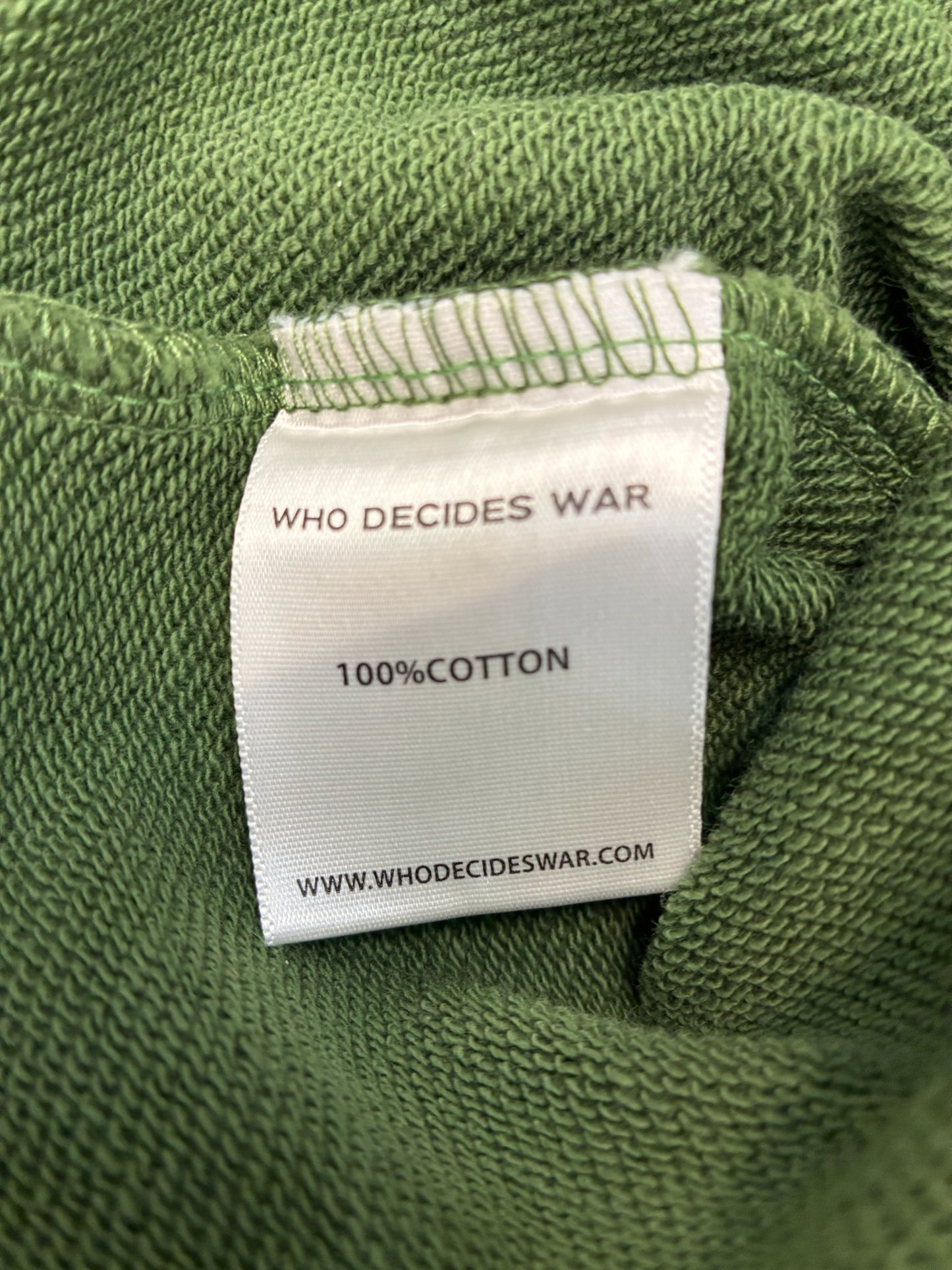 Who Decides War Politics As Usual Hoodie 'Green'