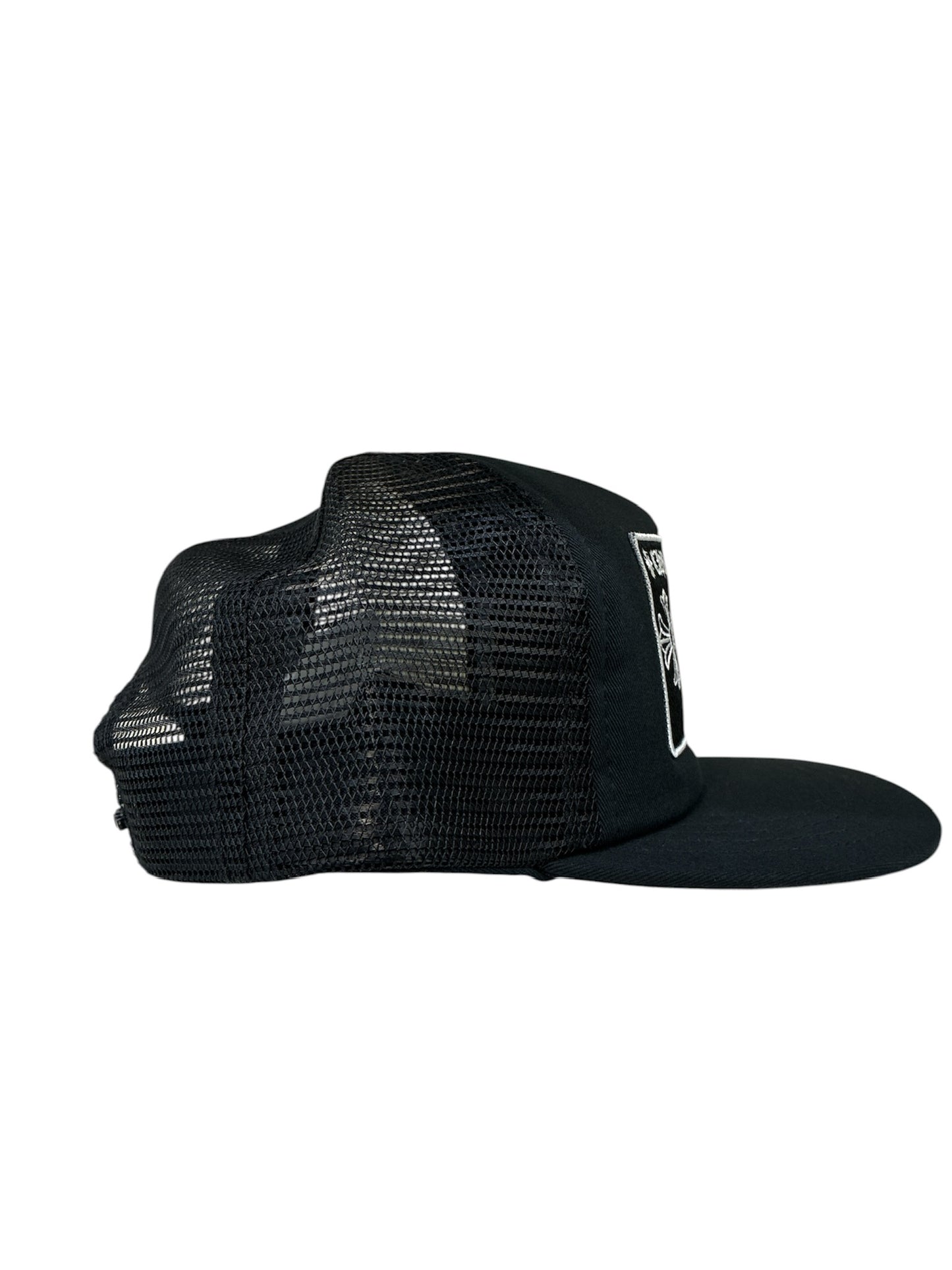 Chrome Hearts CH Las Vegas Trucker Hat (Black/White)