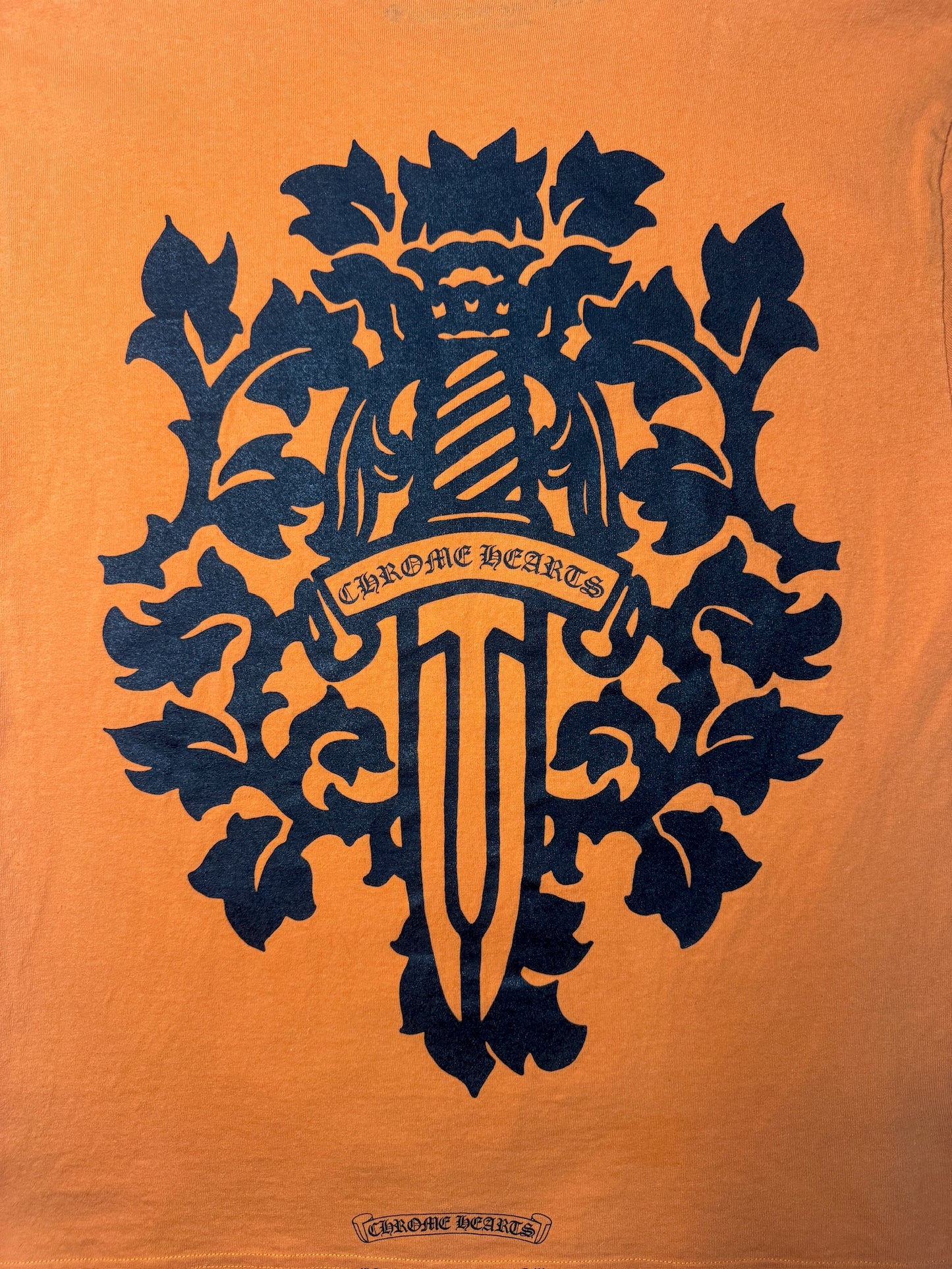Chrome Hearts Orange Vine Dagger T-Shirt