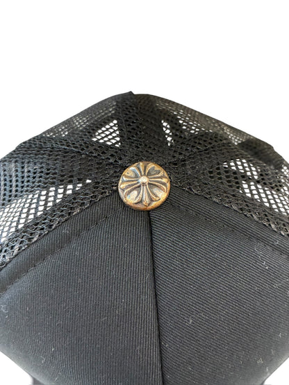 Chrome Hearts Cemetery Orange Cross Patch Trucker Hat