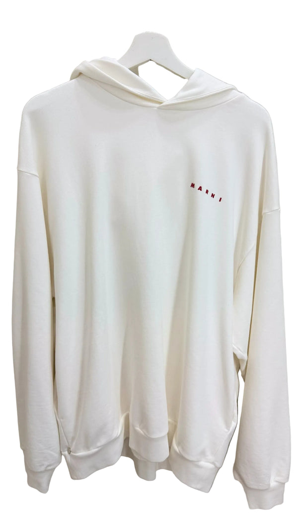 Sweat à capuche Marni à logo froissé
