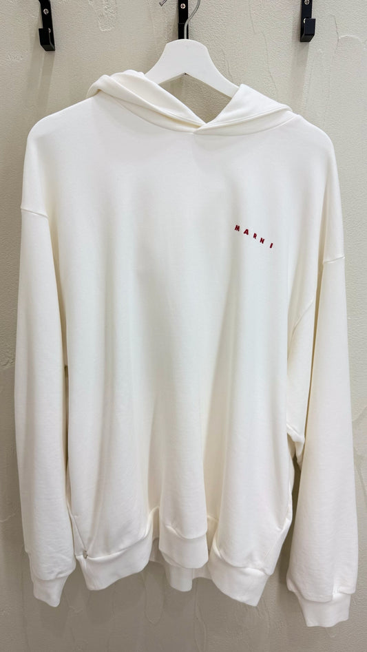 Marni Wrinkled Logo Hoodie