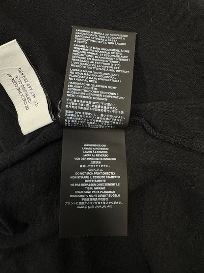 Palm Angels black glitter logo over t-shirt