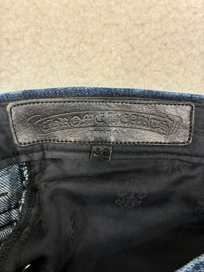 Chrome Hearts Loose Ends Denim Cross Patch Jeans