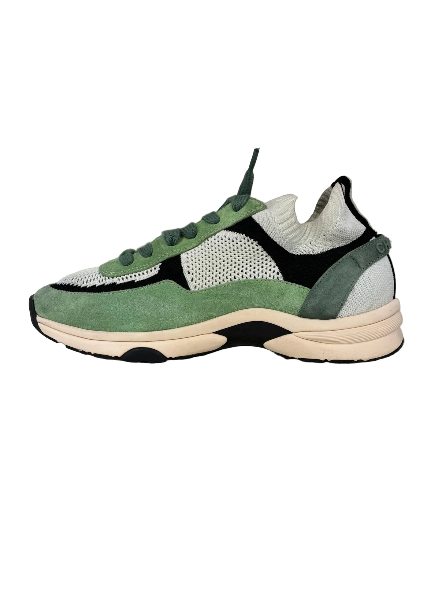 Chanel Knit Suede CC Sneakers