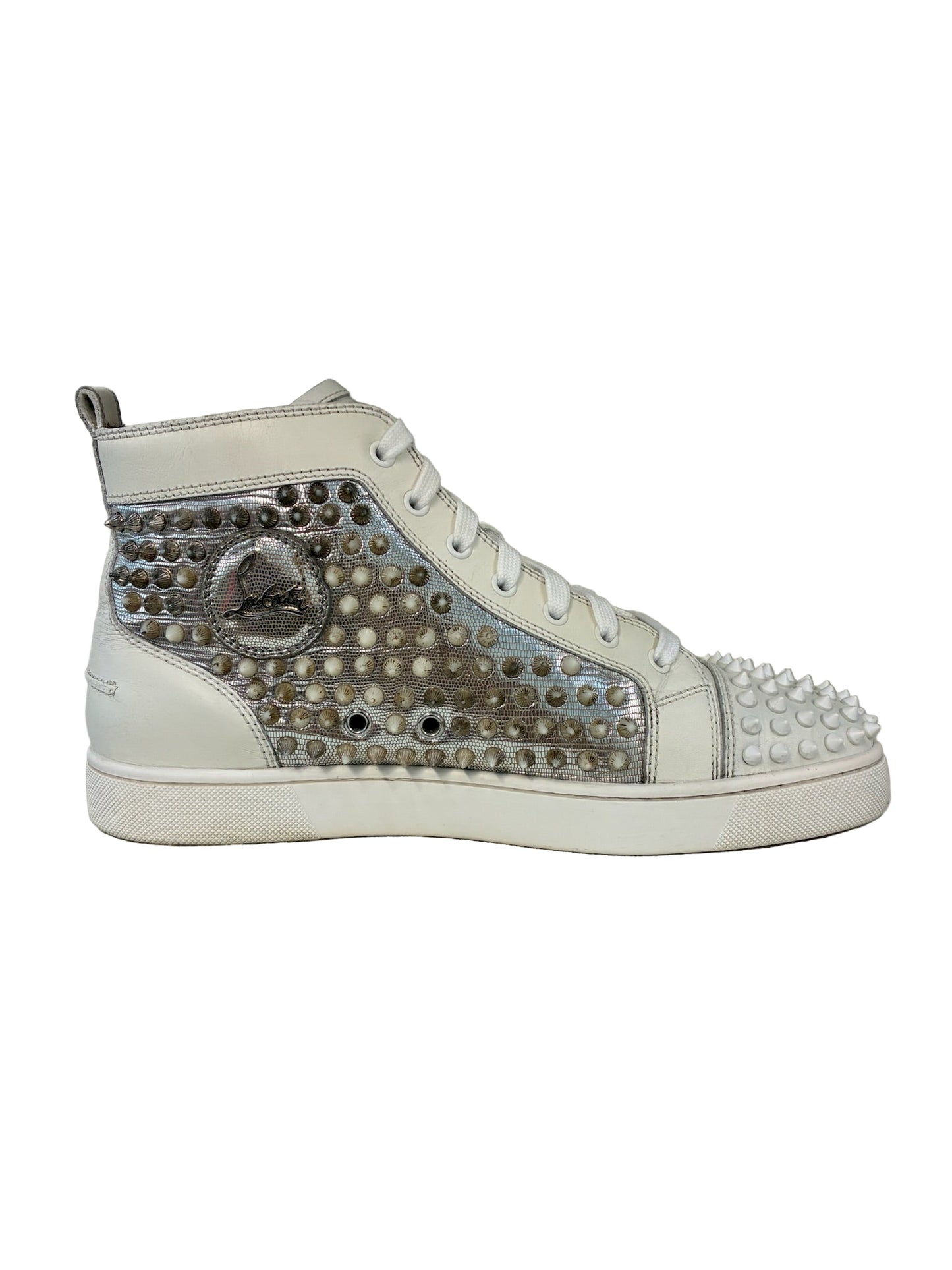 Christian Louboutin Louis High-Top Sneaker White