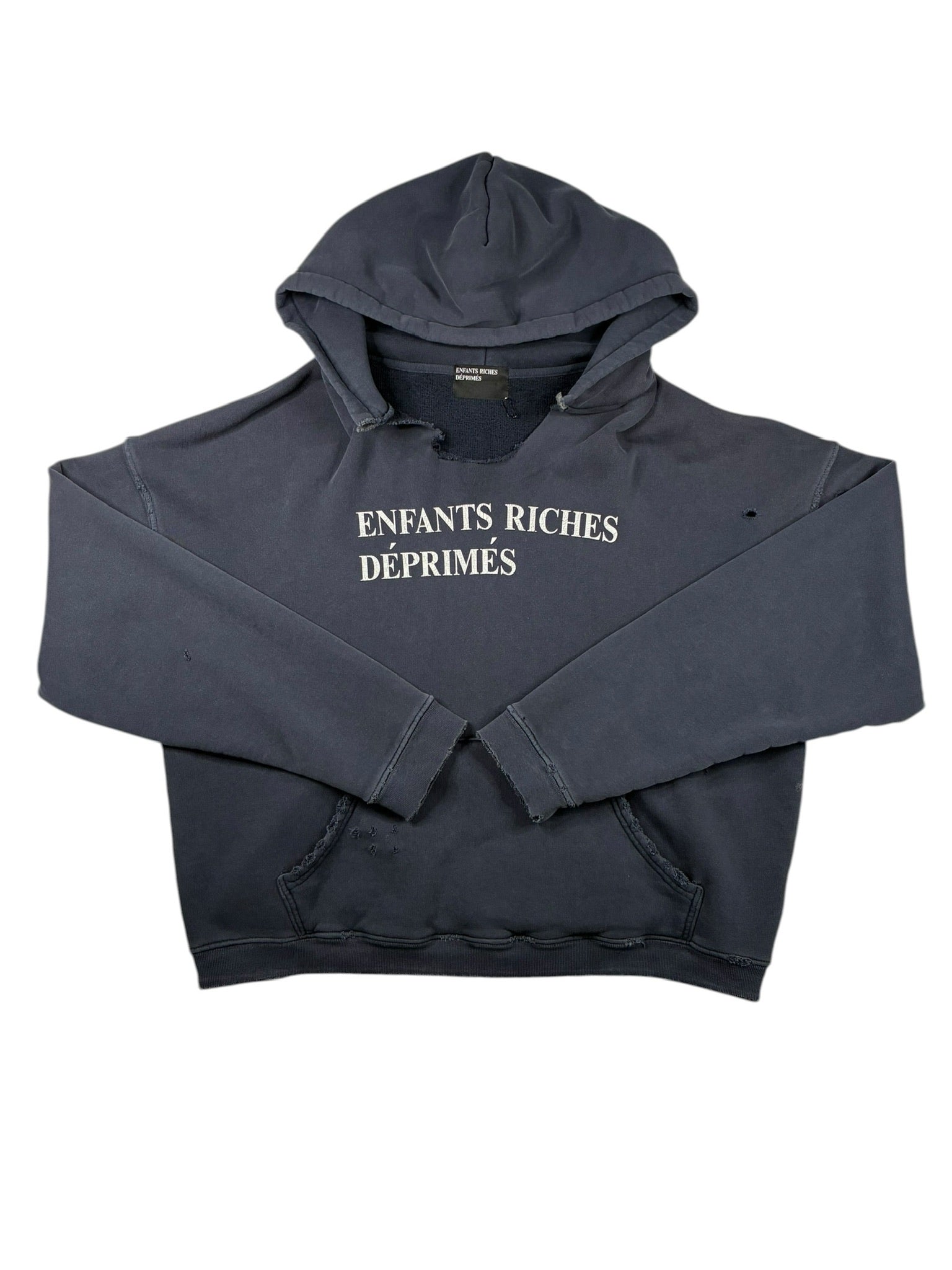 Enfants Riches Deprimes Logo Hoodie Navy Blue – Maison Zeitaku