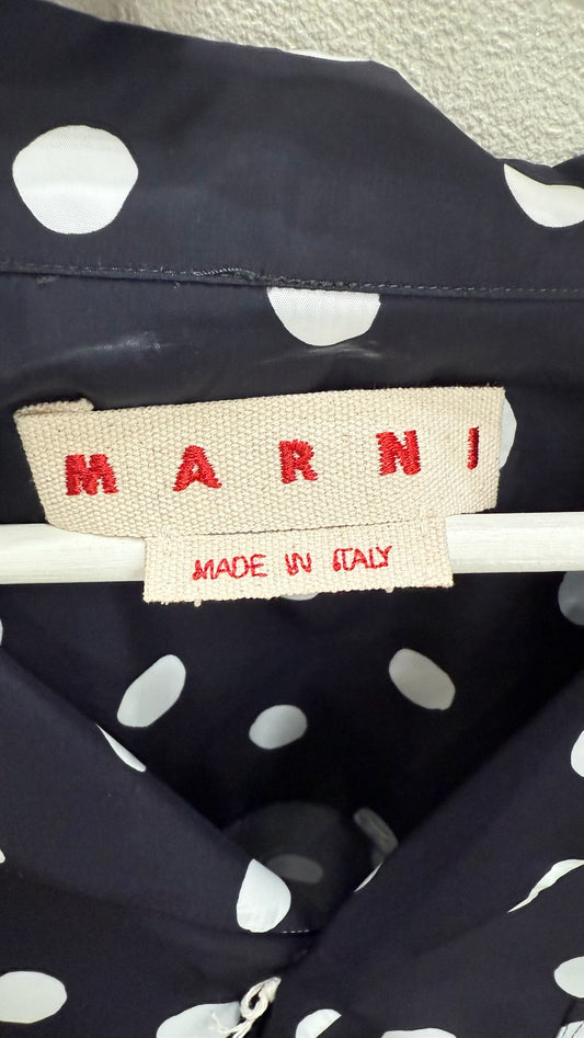 Marni Polka-Dot Short Sleeved Button Up