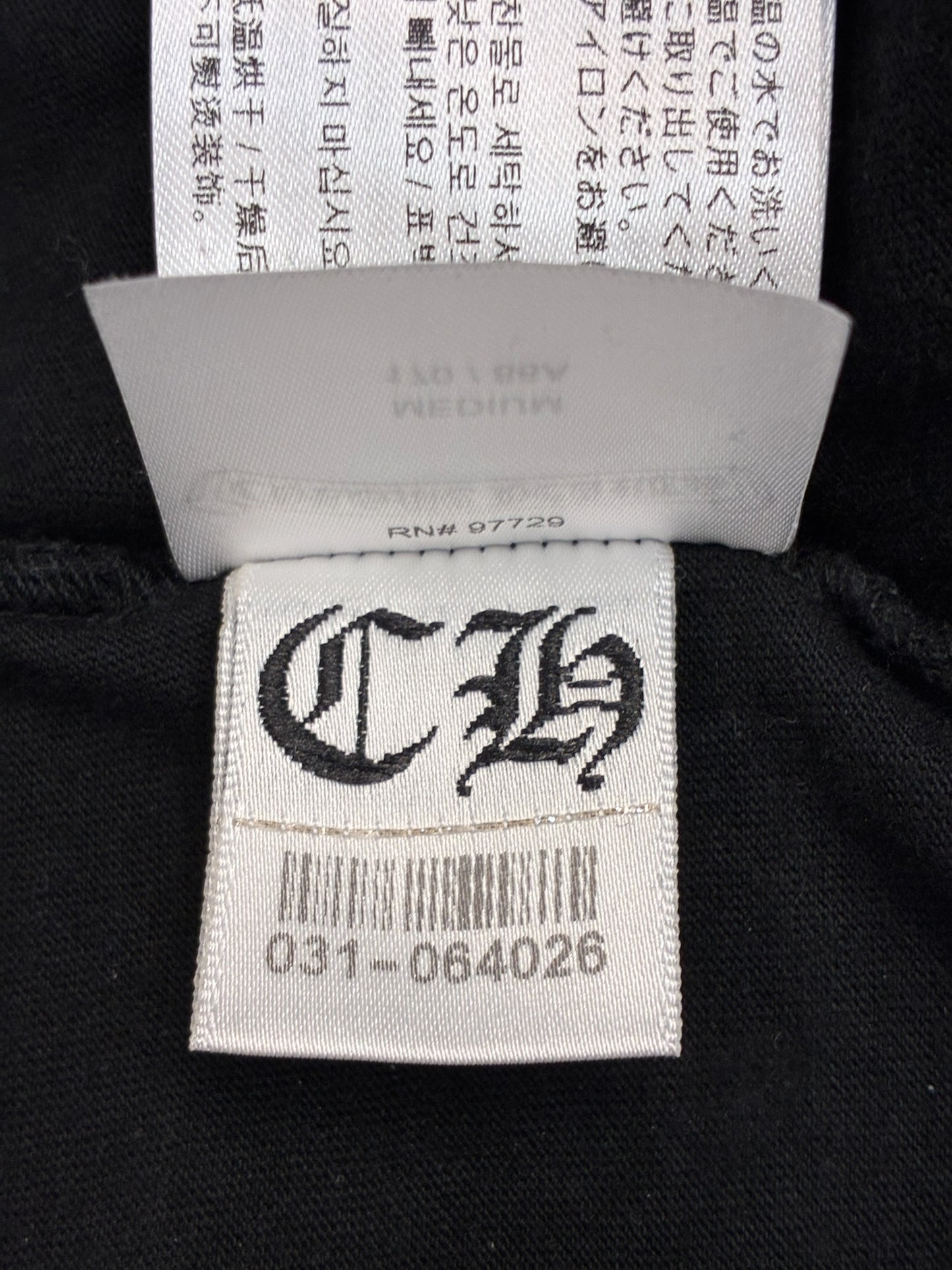 Chrome Hearts Multicolor Floral Long Sleeve Black Tee