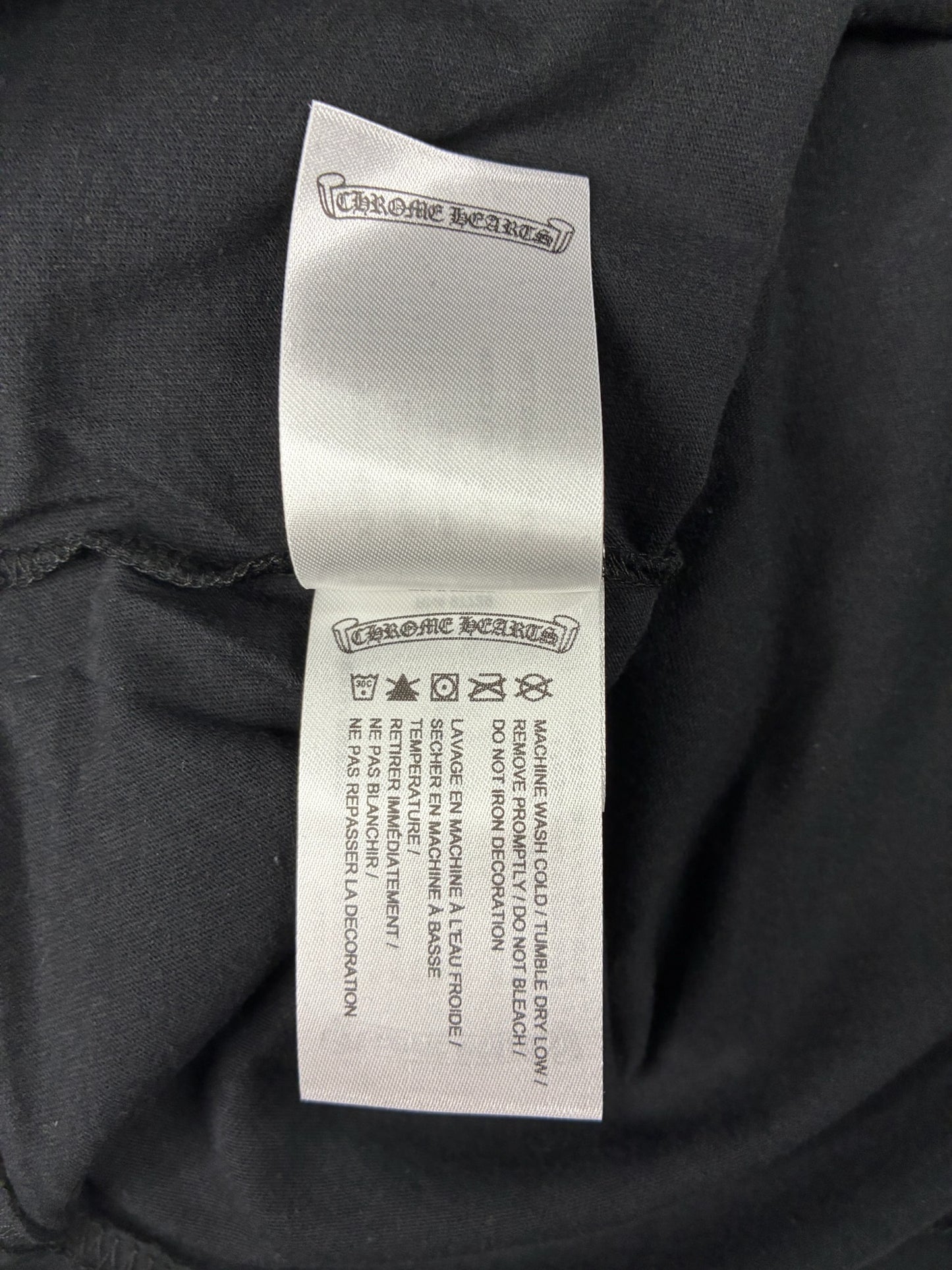 Chrome Hearts Gold Neck Logo T-Shirt