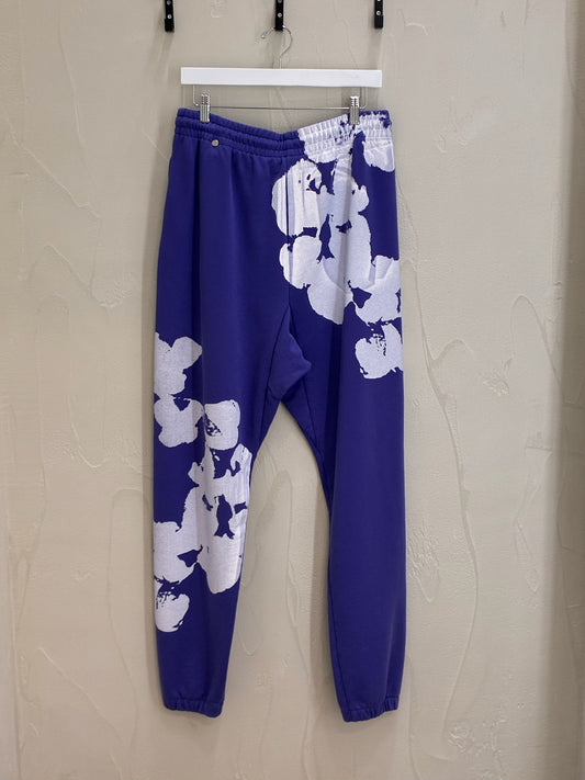 Denim Tears The Cotton Wreath Big Sweatpants Purple