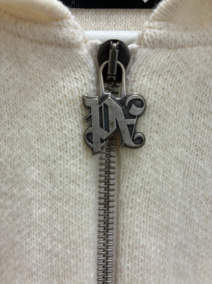 Palm Angels Monogram Knit Zip Up Hoodie