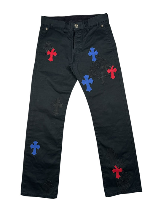 Chrome Hearts Chino Red & Blue Cross Patch