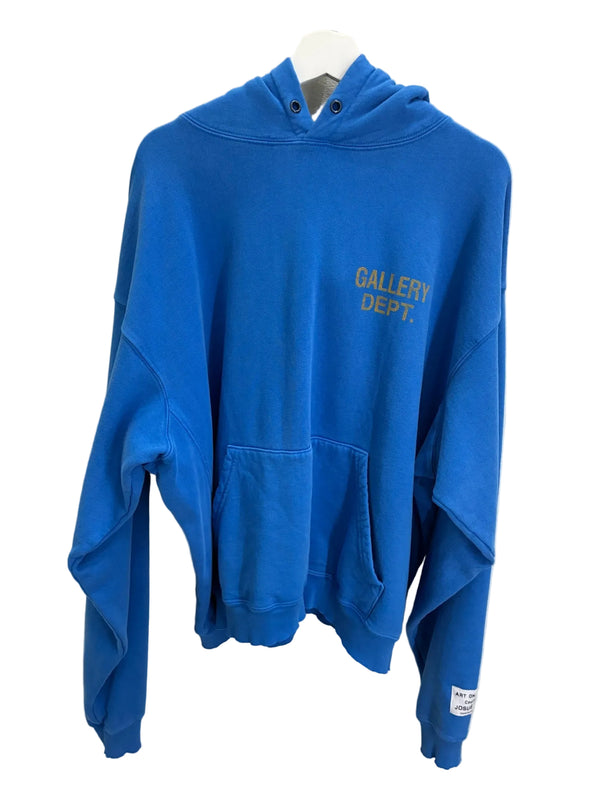 Sweat à capuche GD des années 90, bleu royal, Gallery Dept