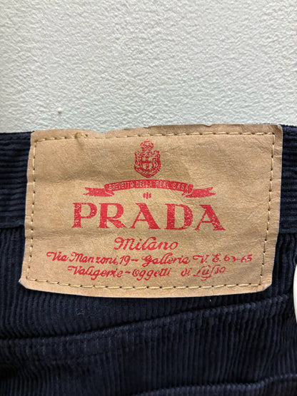 Prada Corduroy Relaxed Trousers