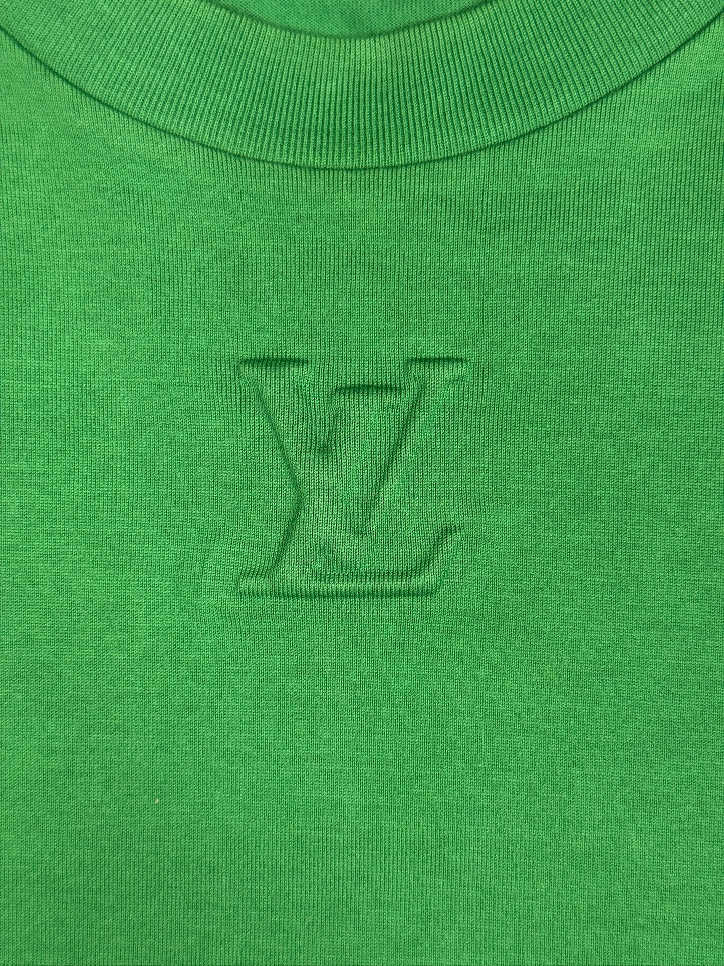 Louis Vuitton Green LV Debossed Tee