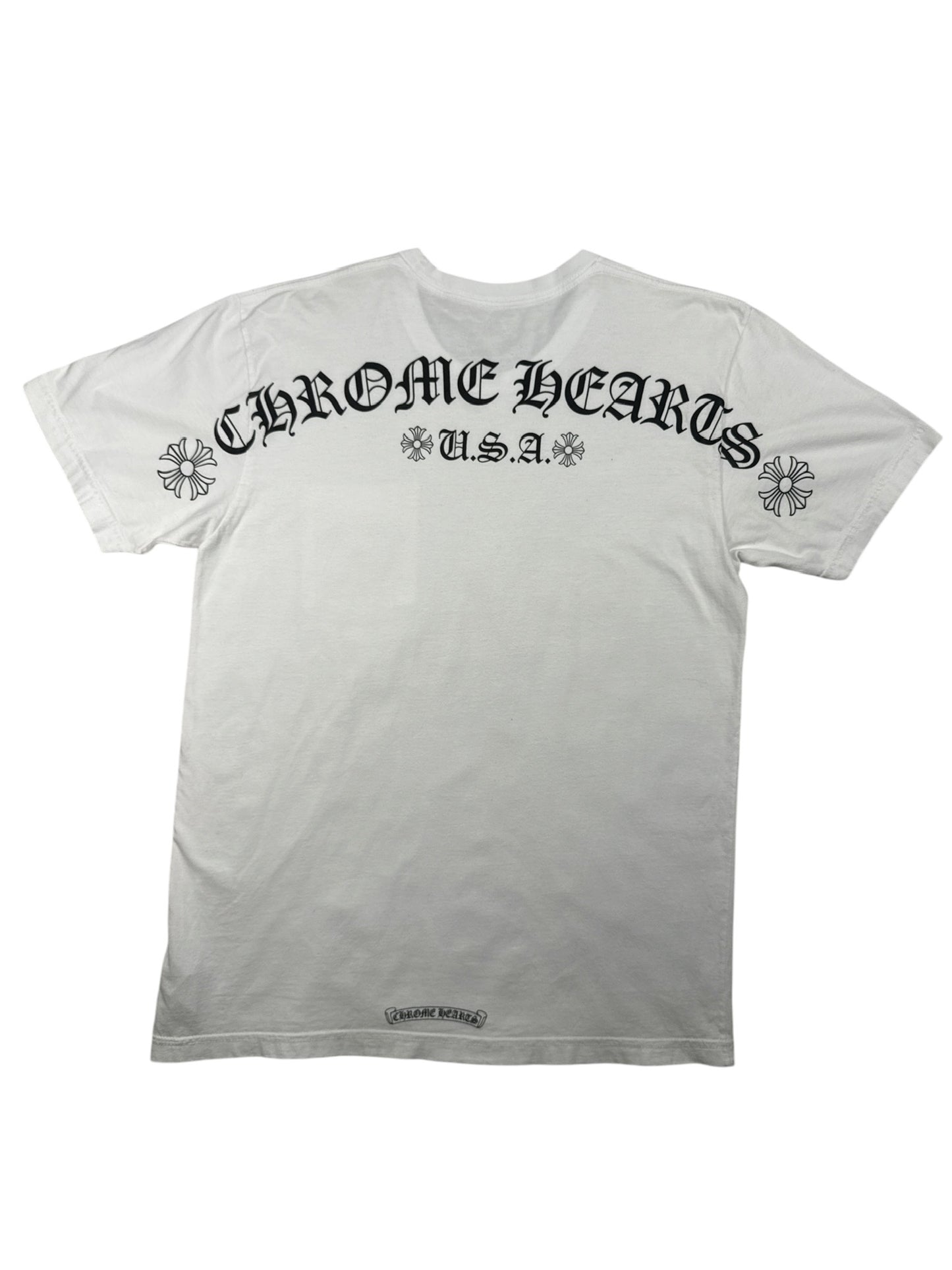 Chrome Hearts Shoulder Logo Pocket Tee USA Edition White
