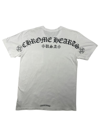 Chrome Hearts Shoulder Logo Pocket Tee USA Edition White