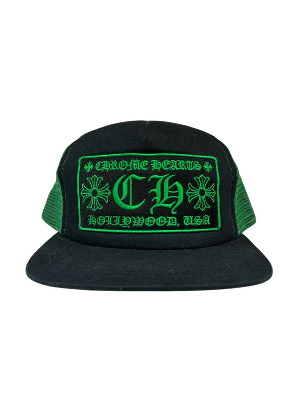 Chrome Hearts Hollywood Trucker Hat Black/Green