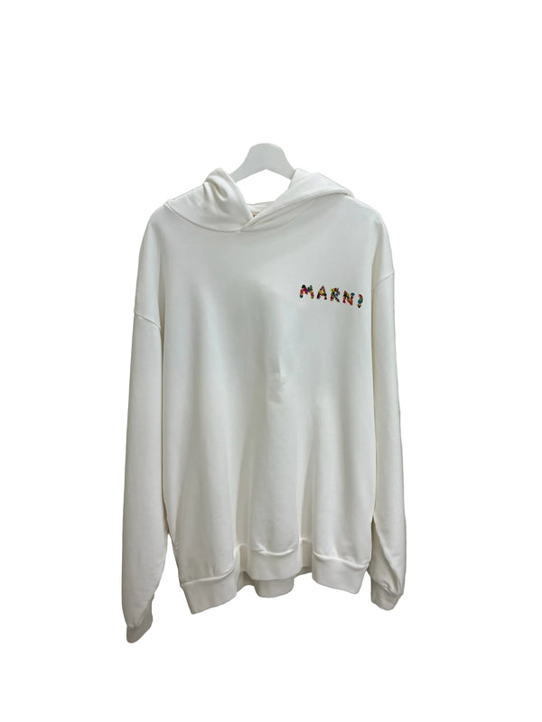 Sweat à capuche brodé Marni Bouquet